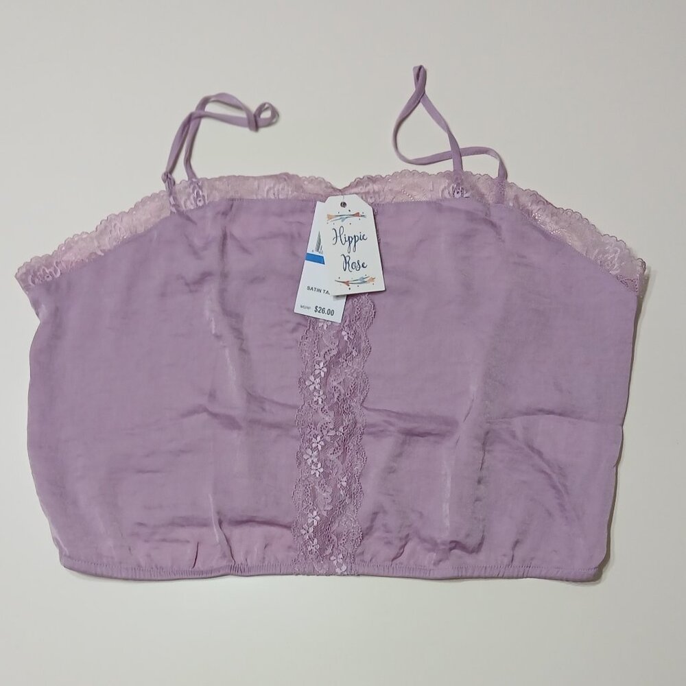 Women's Juniors' HIPPIE ROSE  Lilac Moon Halter Cami Size- X-Large/NWT